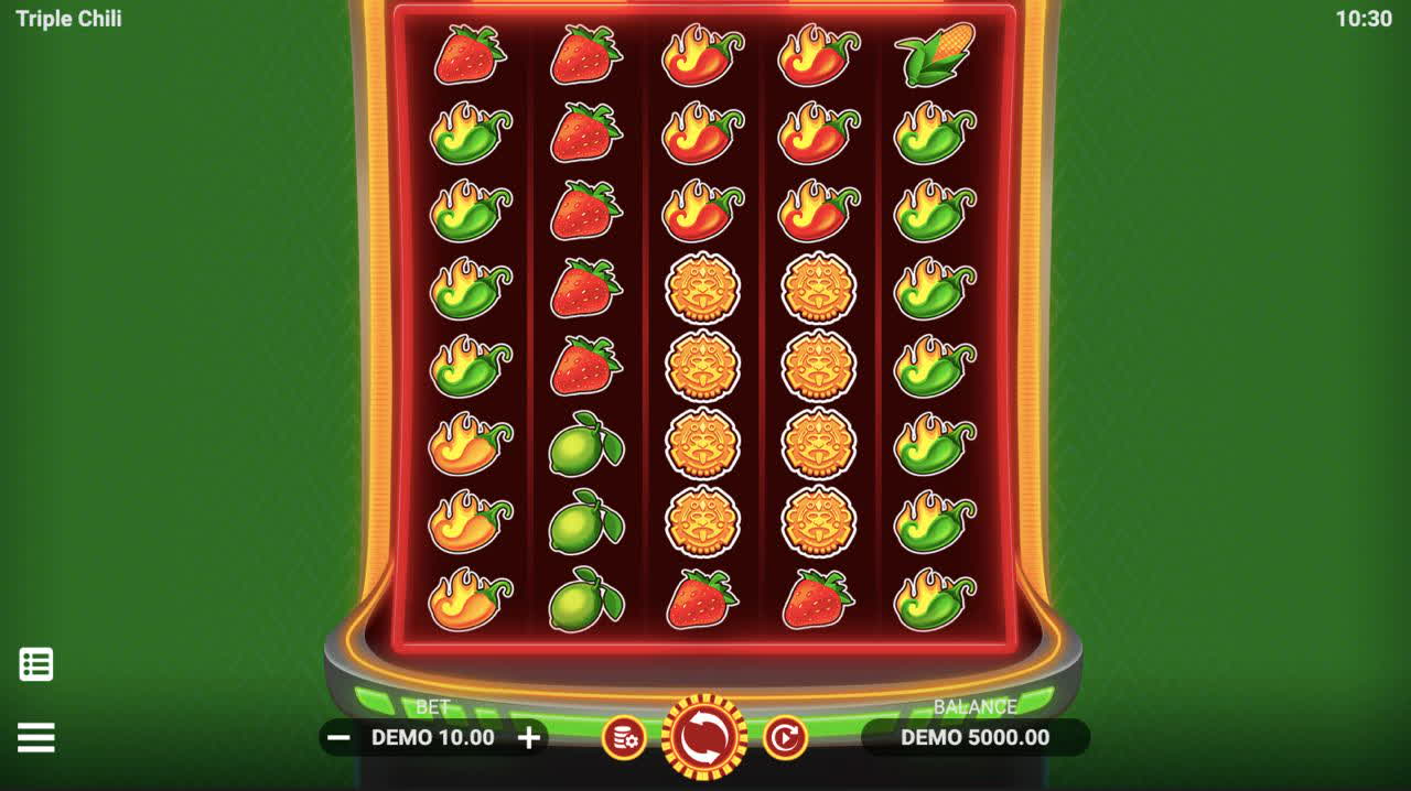 Triple Chili slot интерфейс